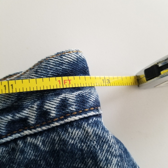 Vintage Levi’s Denim Midi Skirt Made in USA High Rise Size 9 - Picture 9 of 9